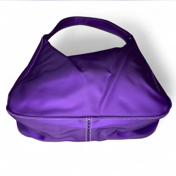 Y2K Purple Plastic Handbag with Opaque Clear Back - Picture 4 of 8